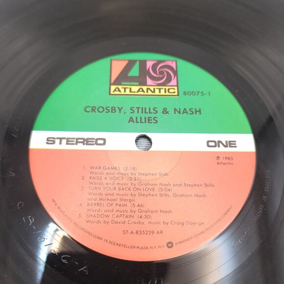 Crosby Stills and Nash Allies Vinyl Record 1983 - Picture 4 of 6